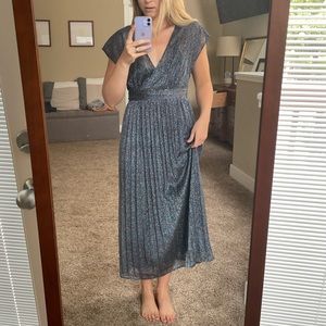 Anthropologie midi multicolored sparkle dress